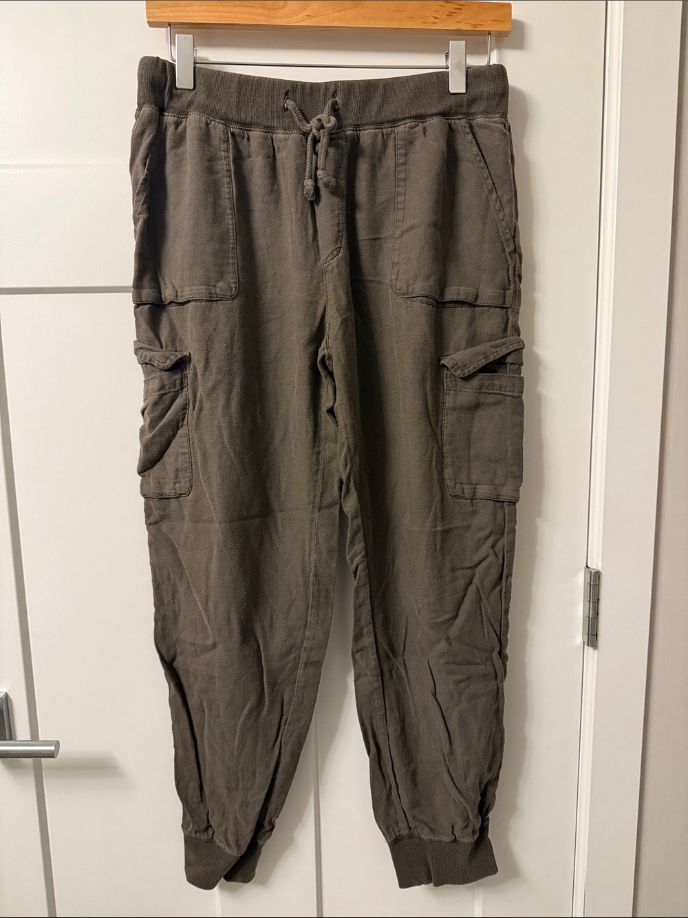 TNA Olive Cargo Jogger Pants